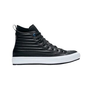 Converse Chuck Taylor All Star Leather Waterproof Boot Quilted Black Blue Jay